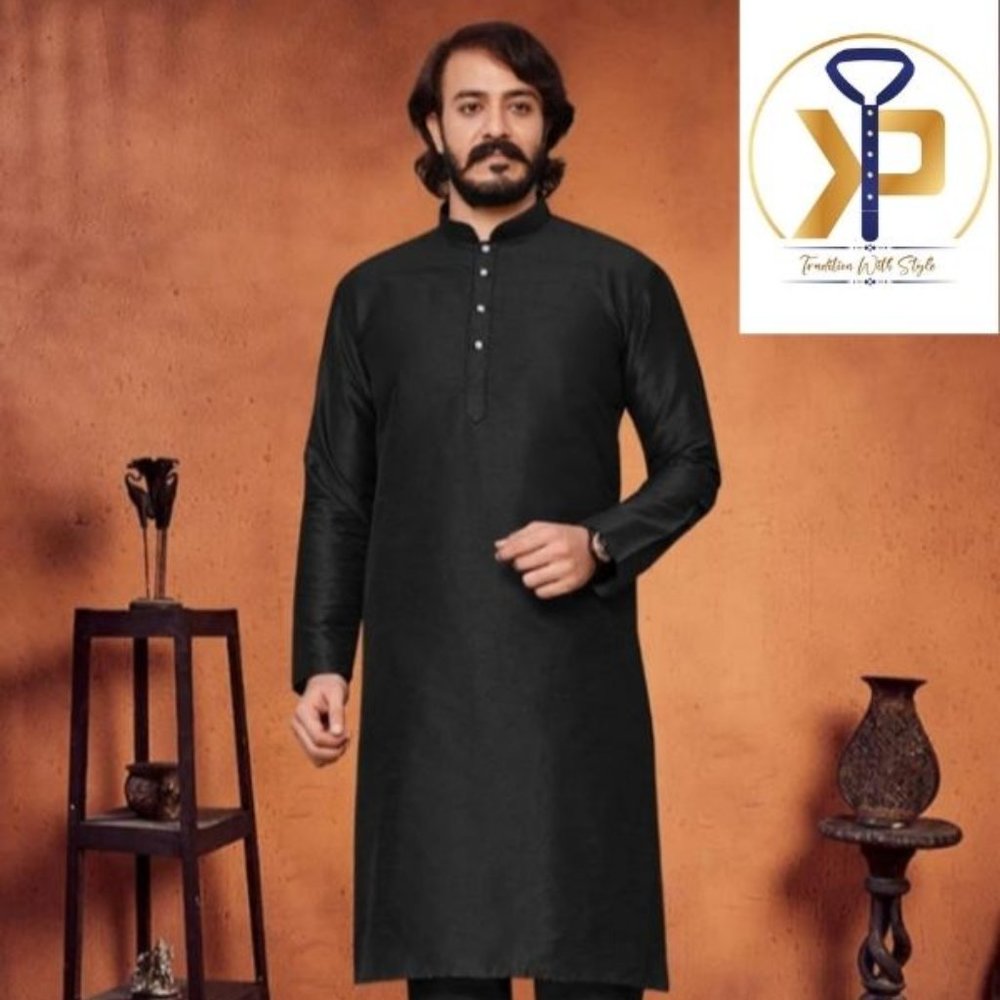 Black Kurta Pyjama Set